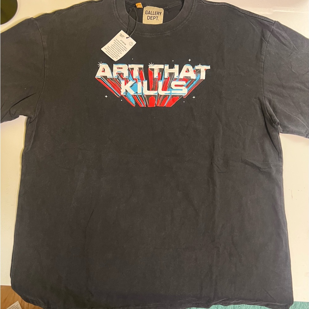 Gallery Dept Black Graphic Tee Short Sleeve